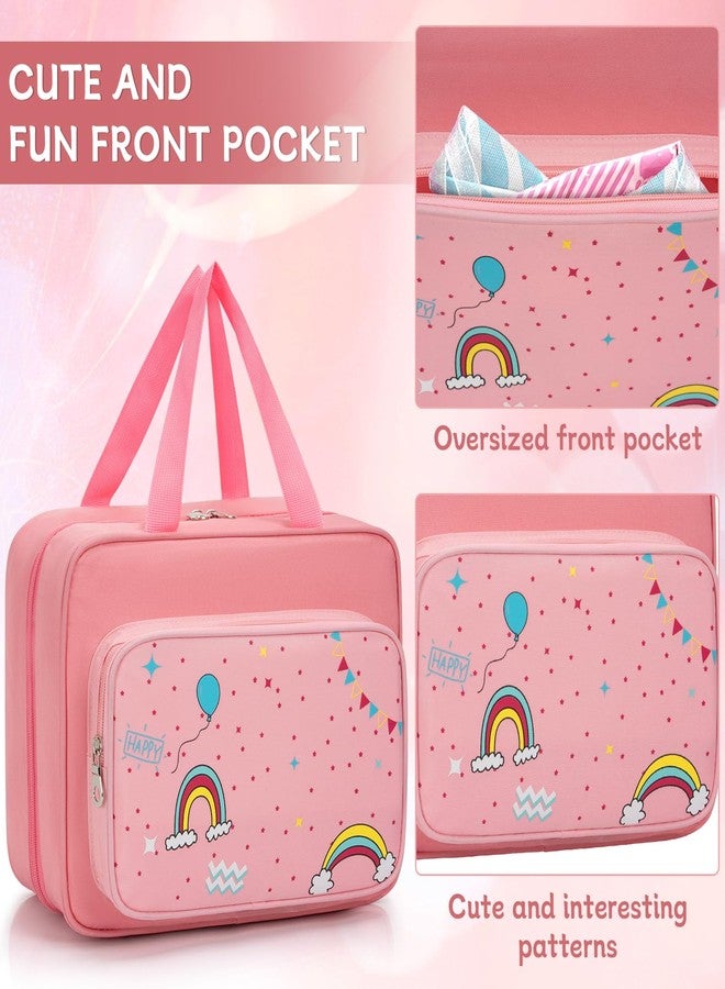OUUTMEE Doll Carrying Case Compatible with LOL Surprise Dolls, Toy Hanging Organizer Storage Bag for Girls with a Hanging Hook and 7 Clear Zipper Pockets, Bag Only - Image 4